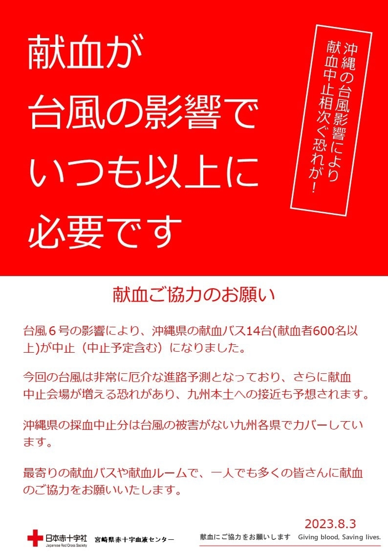 R5.8　台風６号の影響