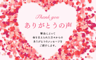 【神奈川県 / ペンネーム：そらさん】からのありがとうの手紙