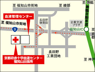 京都府赤十字血液センター福知山出張所の地図