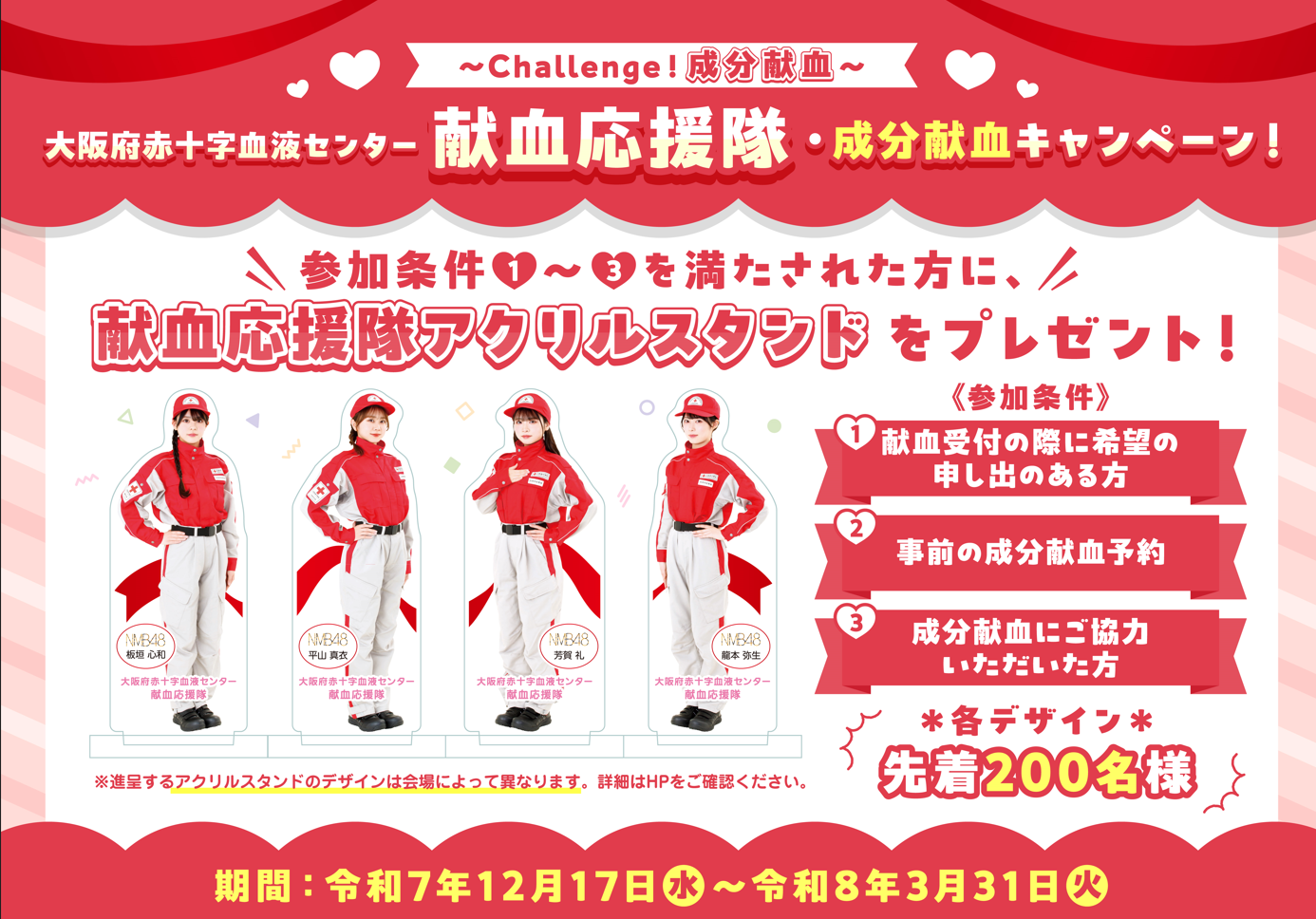 献血応援隊アクリルスタンド