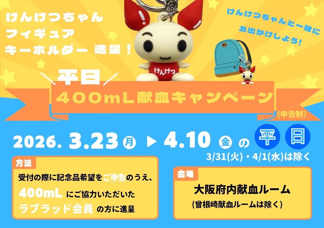 けんけつちゃんキーホルダー