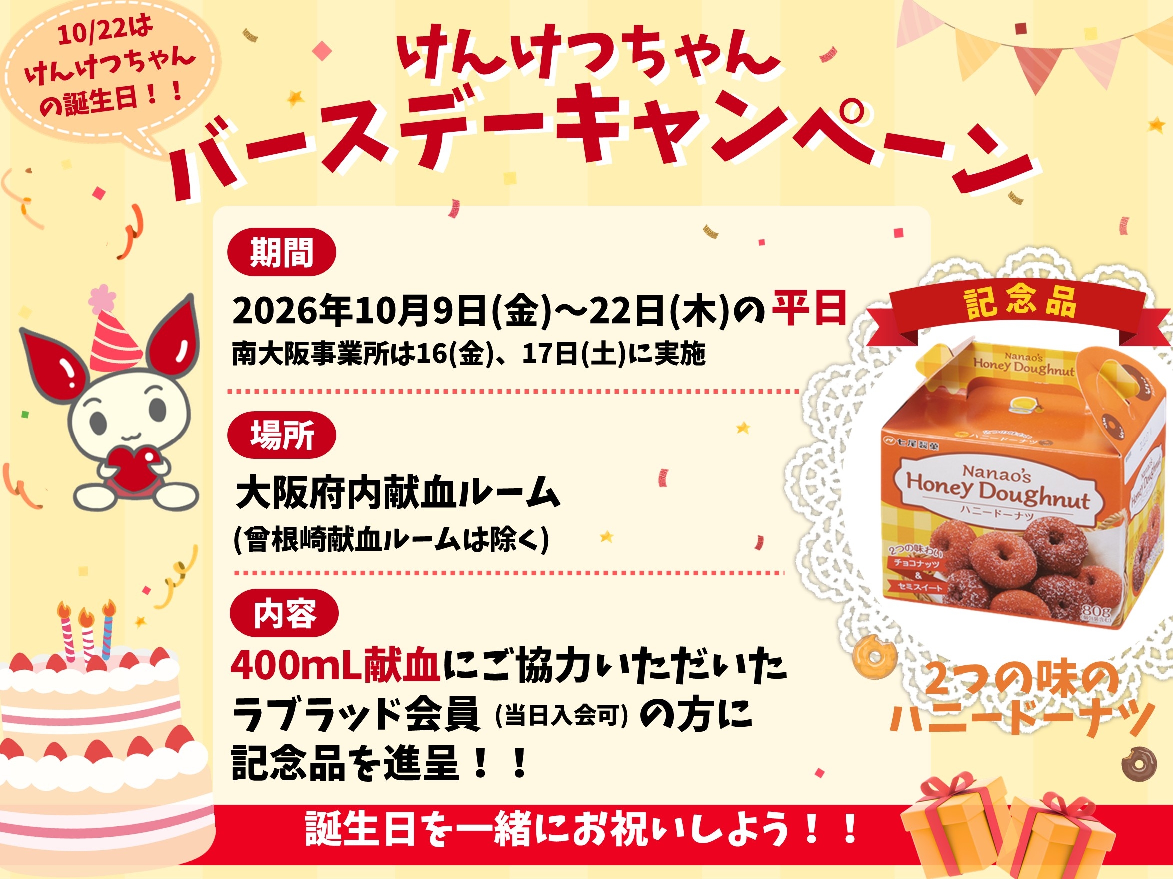 けんけつちゃんバースデー2026