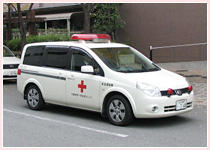 献血運搬車の定時配送