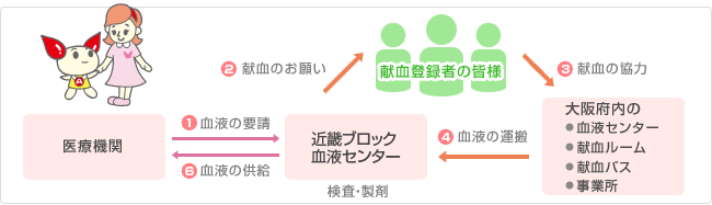 献血登録のながれ