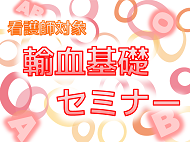 看護師対象　基礎編輸血セミナーの画像