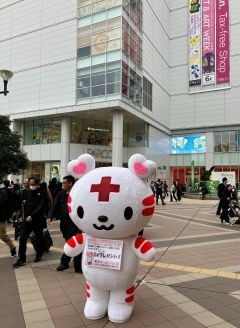 ハートラちゃん着ぐるみの画像