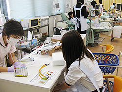 若狭高等看護学院見学の様子