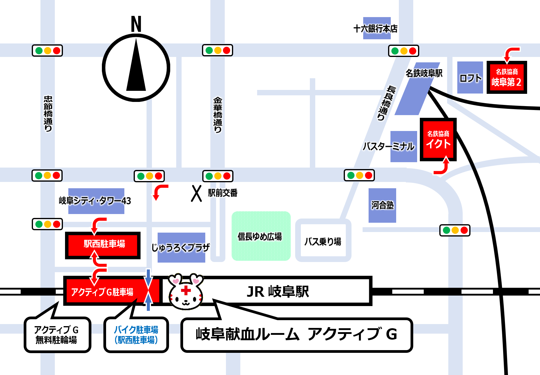 アクティブGルーム駐車場・駐輪場・バイク駐車場