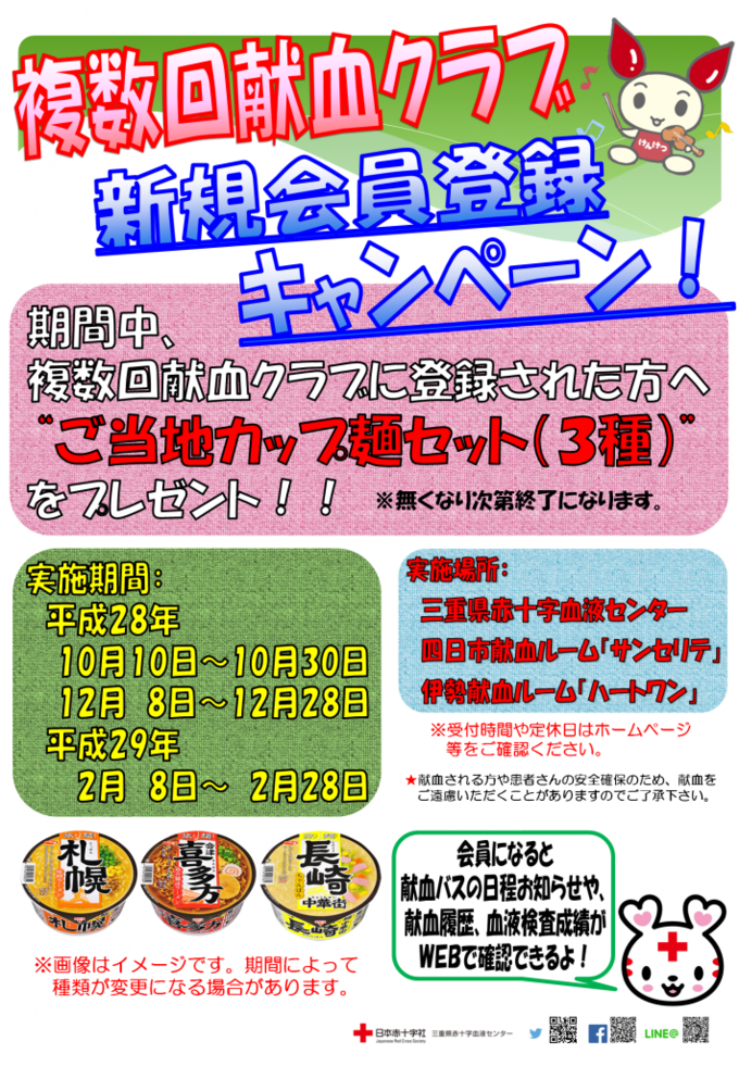 複数回献血キャンペーンポスター案